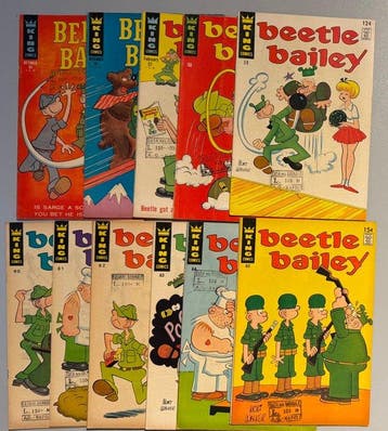 Beetle Bailey #55-65 - 11 Comic - Eerste druk - 1966/1967, Nieuw