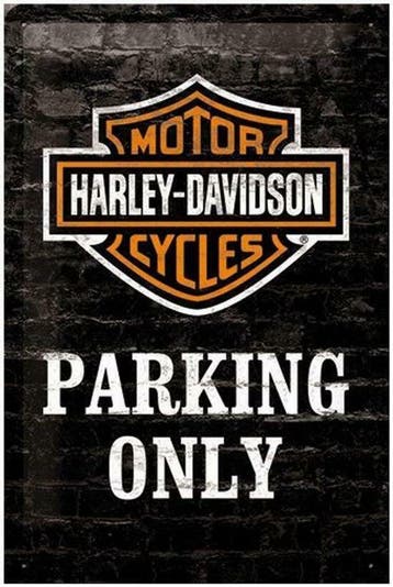 Cafe Pub Bord / Wandbord - HARLEY DAVIDSON - exclusieve kado, Nieuw, Reclamebord