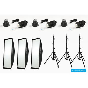 Nanlite FS-150B LED Spot Light Triple Kit, Ophalen of Verzenden, Nieuw, Overige typen