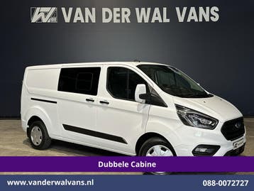 Ford Transit Custom | 2.0 TDCI 170pk L2H1 Dubbele Cabine, Auto's, Gebruikt, Euro 6, Wit, Dealer onderhouden