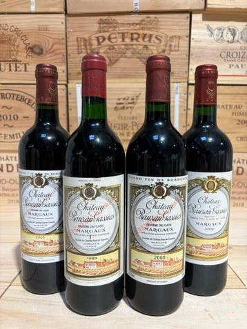1989 , 2000, 2005 & 2009 Château Rauzan Gassies - Margaux, Nieuw