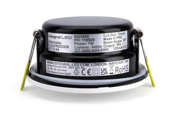 Integral LED inbouwspot Wit 7W 840lm 55º | Instelbare Lic.., Ophalen of Verzenden, Nieuw