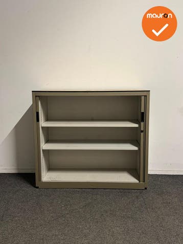 Aspa - Roldeurkast - 105x120x47 cm - Bronskleurig - Ahorn to, Werkplek, Ophalen of Verzenden, Gebruikt, Kast