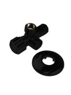 Verchroomde hoekstopkraan dubbele wastafel, Doe-het-zelf en Verbouw, Verzenden, Nieuw, Kraan