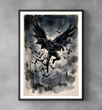 Sato Hageshi - The Bat Swarm - Batman - Signed and numeroted, Antiek en Kunst