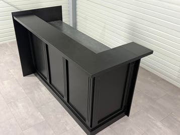 Bar meubel zwart - Bar - Hoekbar - Muurbar - Bar toog, Ophalen, Nieuw