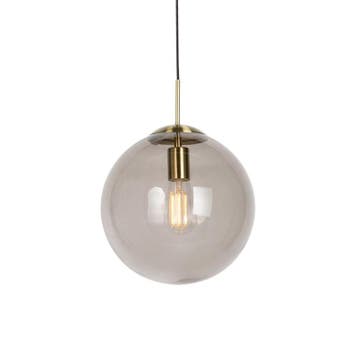 Qazqa Smoked Glass moderne hanglamp, Ø30cm, Ophalen of Verzenden, Nieuw in verpakking, Verlichting