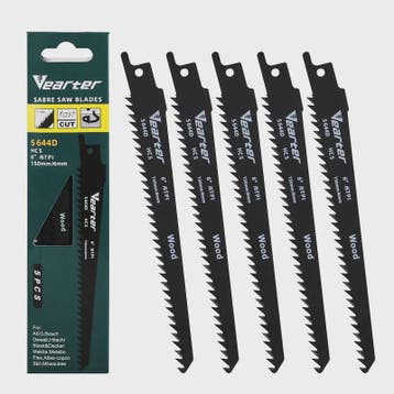 Vearter S644D 5-delige Reciprozaagbladen Set - 150mm (6") HC, Verzenden, Nieuw