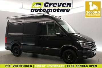 Volkswagen Crafter 2.0TDI L3H3 140PK  Marge  DSG  3000kg, Auto's, Bestelauto's, Automaat, Volkswagen, Zwart, Diesel