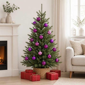 vidaXL Kerstballen set 100 st Lila 4 cm Polystyreen, Verzenden, Nieuw