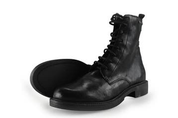 Linea Zeta Veterboots in maat 40 Zwart, Verzenden, Zwart, Overige typen, Zo goed als nieuw