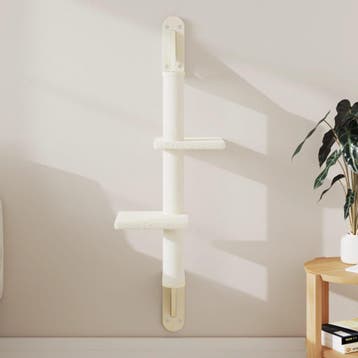 vidaXL Kattenmeubel wandgemonteerd met krabpaal 108 cm, Dieren en Toebehoren, Verzenden, Nieuw