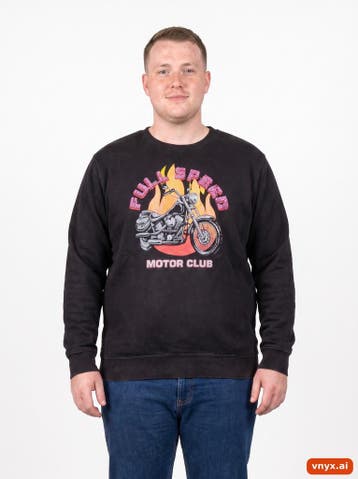 AZUKA Sweatshirts Heren maat L Zwart Vintage, Ophalen of Verzenden, Nieuw