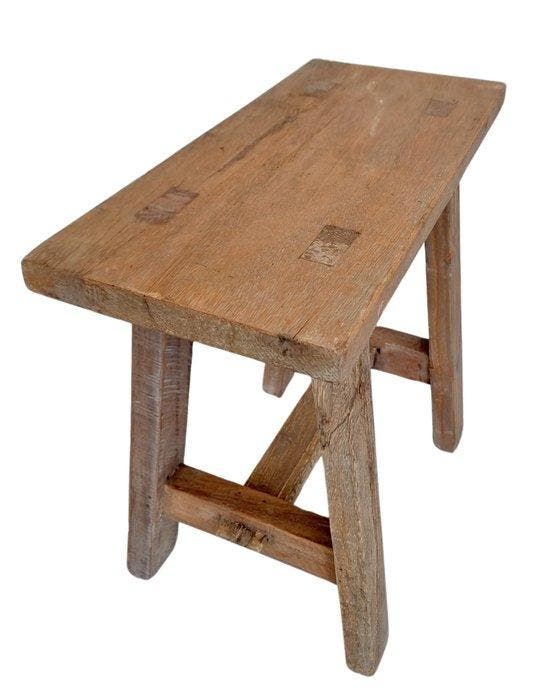 Kruk - Japandi - Hout, Antiek en Kunst, Kunst | Designobjecten