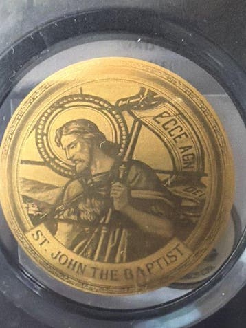 Tsjaad. 5000 Francs St. John Baptist 1/200 oz (.999) (Zonder