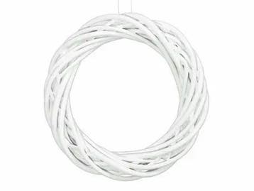 Krans Wilgentenen Wit twijgenkrans 20 x 4 cm, Ophalen of Verzenden, Nieuw