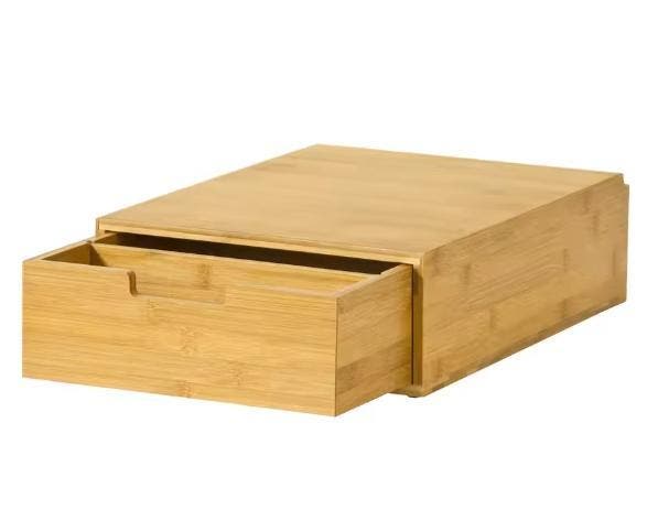 Bamboe koffiecapsulehouder met lade en monitorstandaard, Huis en Inrichting, Keuken | Keukenelementen, Nieuw, Verzenden