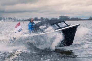 OVERJARIG: Primeur 615 Tender | Zwart | Honda 60 pk, Watersport en Boten, Nieuw, Polyester, Benzine, Buitenboordmotor