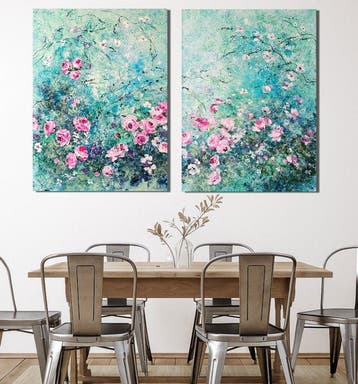 Jasmin Navoyan - BLOOMING IN TURQUOISE – XXL Original Floral