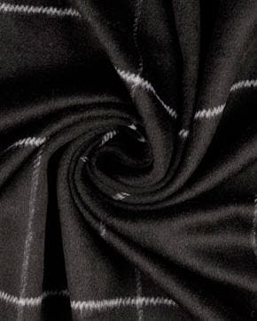 Viscose/Polyester Ruit Zwart, Nieuw, Zwart