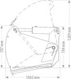 Balenknipper met bak 1.30- 1.70 m