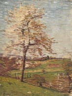 César Alphonse Bolle (1879–1963) - Paesaggio con albero in