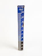Emaille bord - polderwaterstandmeter - Emaille, Metaal, Antiek en Kunst