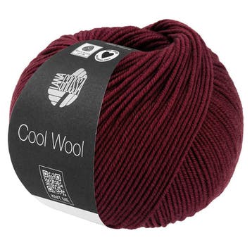 Lana Grossa Cool Wool - 2124 Donker Rozerood - Merinowol G, Ophalen of Verzenden, Nieuw