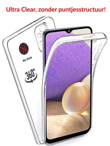Galaxy A32 5G 360° Ultra Clear Hybrid PC + TPU Hoesje, Ophalen of Verzenden, Nieuw