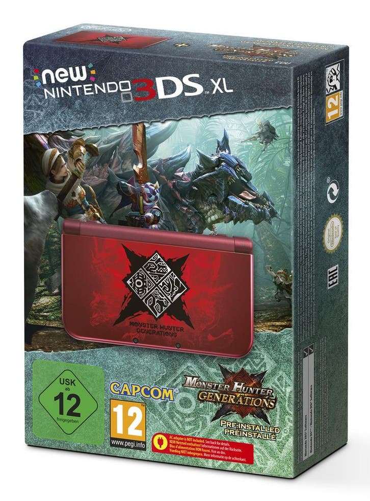 Nintendo New 3DS XL Console - Monster Hunter Generations Edi, Spelcomputers en Games, Spelcomputers | Nintendo 2DS en 3DS, Zo goed als nieuw