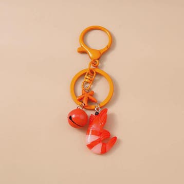 Schattige Garnalen Sleutelhanger - 3D Hanger voor Tassen & S