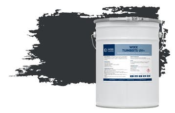 Wixx Tuinbeits UV+ RAL 7021 | Zwartgrijs 10L, Zwart, Nieuw, Beits, Verzenden