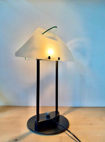 LUMI MOD ITALIA - Tafellamp - Glas, Chroom, Metaal - Mod nr, Antiek en Kunst