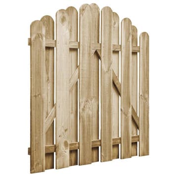 Houten Tuinpoort Grenen Gebogen 100 × 100 cm, Verzenden, Nieuw