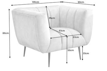 Retro fauteuil NOBLESSE 105cm smaragdgroen fluweel met, Ophalen of Verzenden, Nieuw