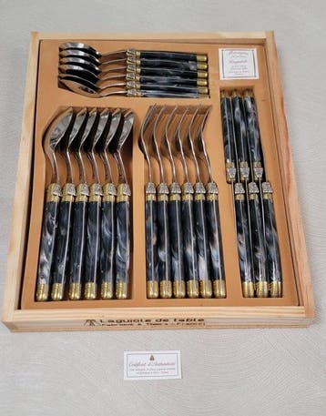 Laguiole - Bestekset (24) - ABS - Bestekset voor 6 personen, Antiek en Kunst