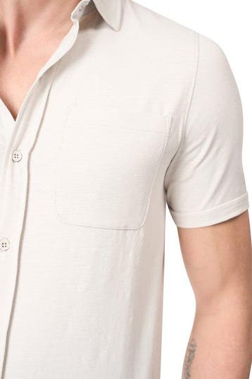 2dekans | Mario Russo Korte Mouwen Overhemd - Overhemd heren, Kleding | Heren, Overhemden, Ophalen of Verzenden, Zo goed als nieuw