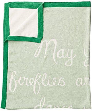 Bloomingville Mini - Baby Dekentje - Katoen - Wit/Mint, Verzenden, Nieuw