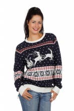 Kersttrui blauw met slee, Ophalen of Verzenden, Nieuw
