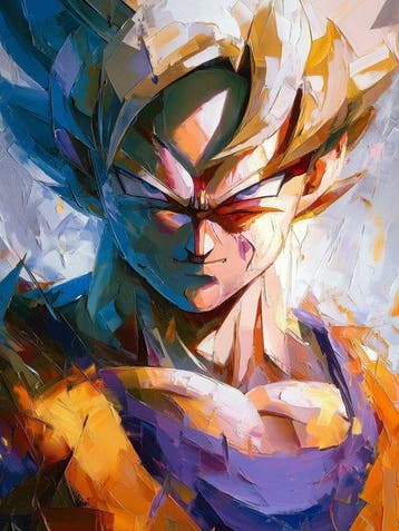 Canvas Fit - Alberto Ricardo - Determinación Saiyajin: El, Nieuw