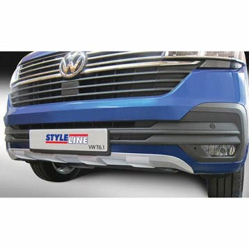 Voorspoiler Skid Plate Zilver Transporter T6.1 GR FSP166S, Nieuw, Voor, Volkswagen