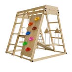 Maxi speeltoestel voor kinderen - Met glijbaan - Naturel, Verzenden, Nieuw