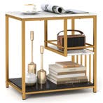 2dekans | Coast Bijzettafel - Marmerlook - Max. 50 kg - 60 x, Huis en Inrichting, Tafels | Eettafels, Ophalen of Verzenden, Zo goed als nieuw