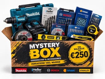 Veiling - Mysterybox Gereedschap ± 250, Nieuw