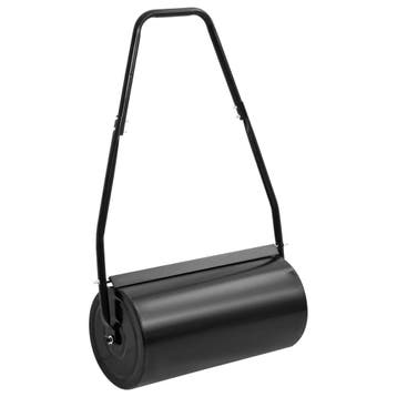vidaXL Gazonroller met handvat 42 L ijzer en staal zwart, Verzenden, Nieuw