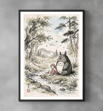 Sato Hageshi - Forest Dreams - Signed and numeroted 1/1, Antiek en Kunst