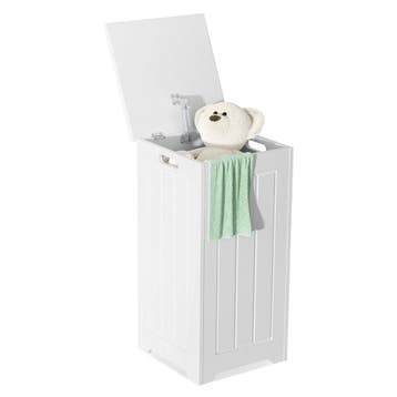 2dekans | coast 35L Vrijstaande Wasmand - 30×30×61 cm - Wit, Ophalen of Verzenden, Zo goed als nieuw, Wit