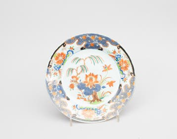 Porseleinen bord, Imari-stijl, Eerste helft 18e eeuw, China, Antiek en Kunst