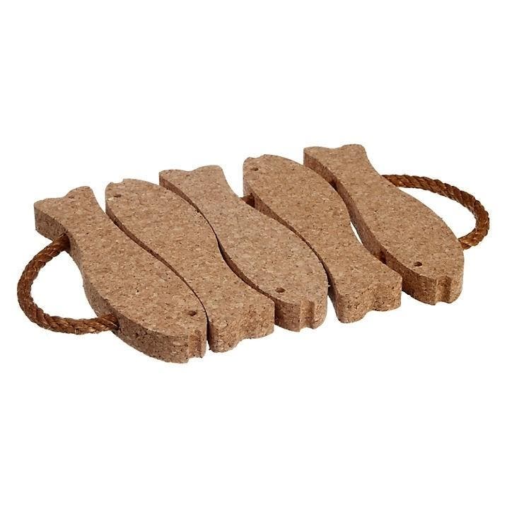 Kurk Onderzetter - 5 vissen, Huis en Inrichting, Woonaccessoires | Overige, Ophalen of Verzenden