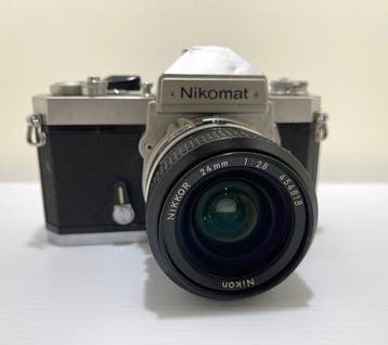 Nikon Nikomat FT3 + Nikon Ai NIKKOR 24mm F2.8 Analoge camera, Nieuw